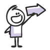 Figur mit Pfeil in der Hand - Illustration Joyce Meyer