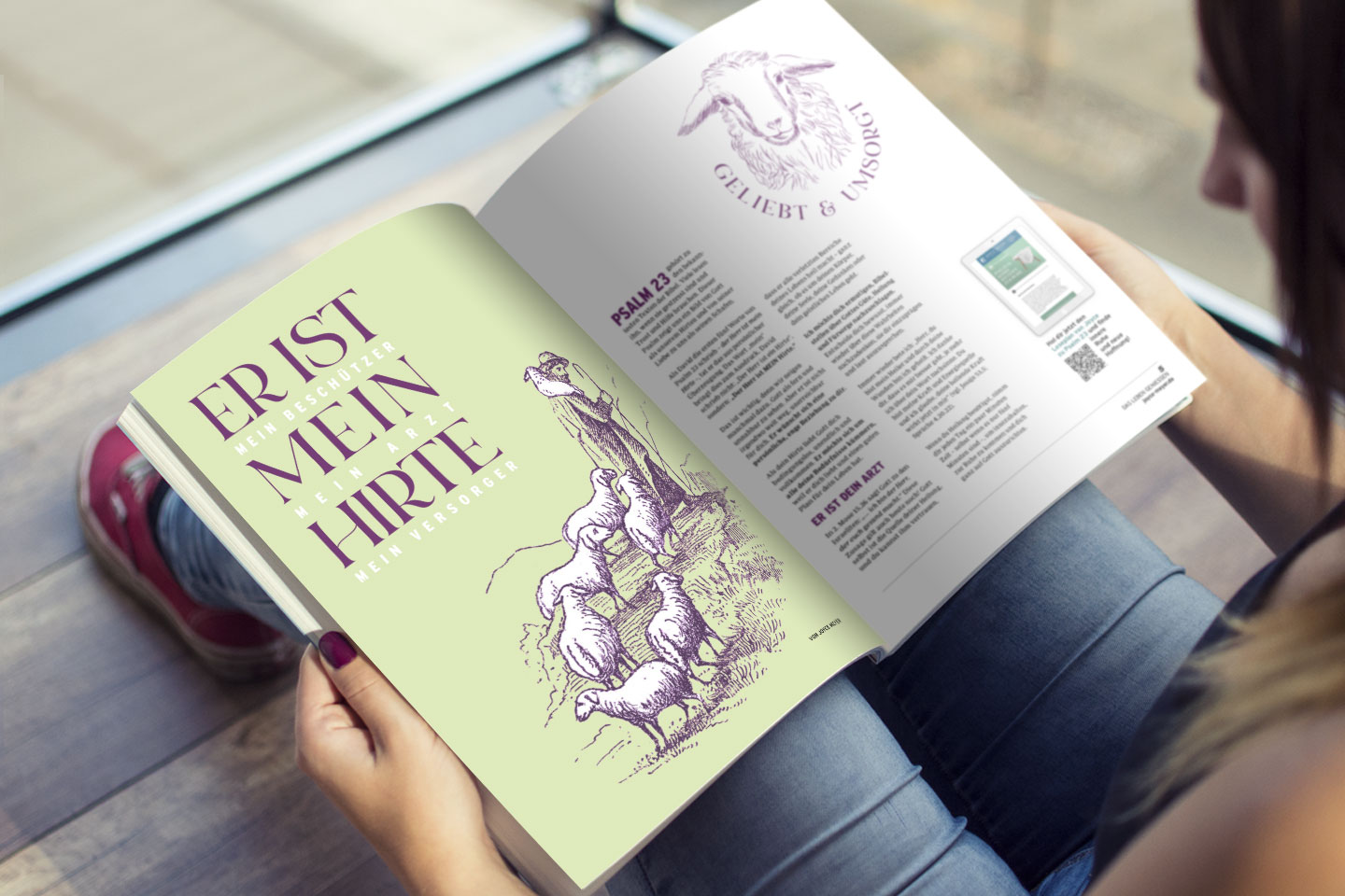 Aufgeschlagenes Joyce Meyer Magazin März 24