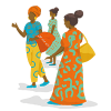 Illustration von drei Frauen